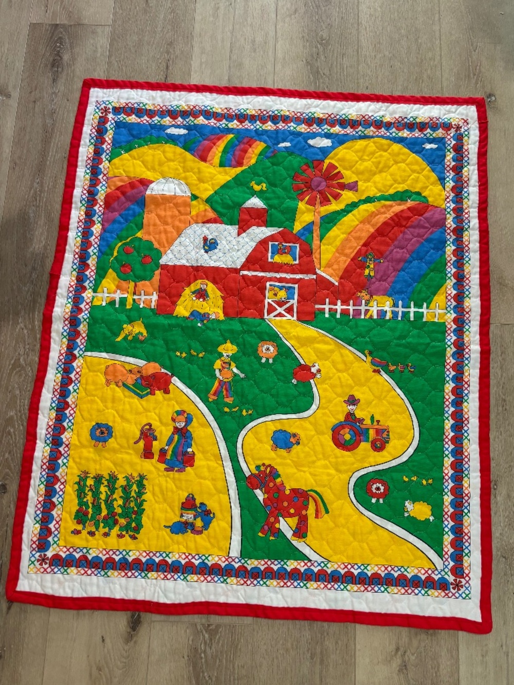 Vintage Quilted wall hanging